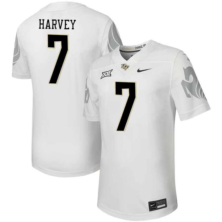 #7 RJ Harvey UCF Knights Jerseys Football Stitched-White